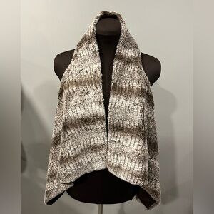 Karen Kane Chocolate Brown faux fur vest